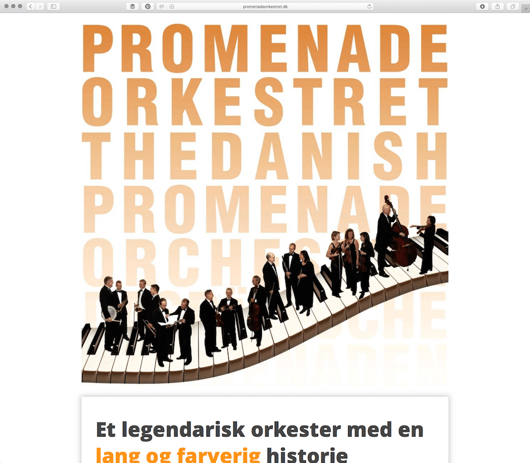 Tivolis Promenadeorkester - Promenadeorkestret website