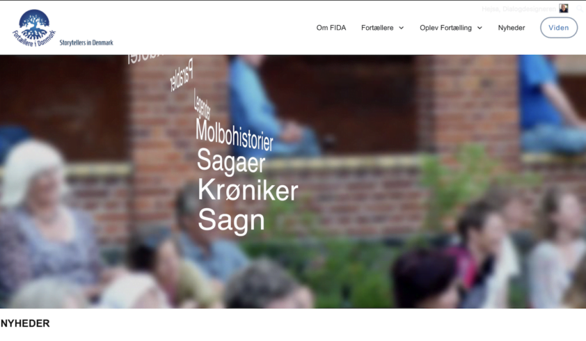 Hjemmeside til forening, Fortællere i Danmark
