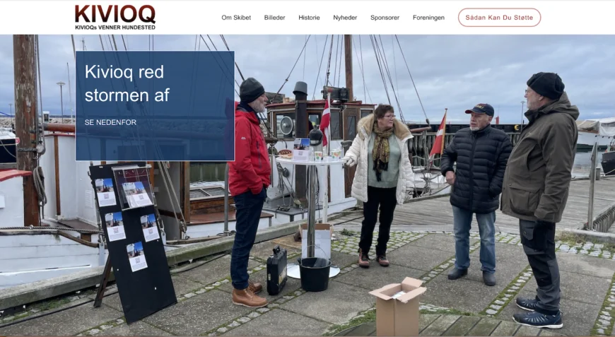 Hjemmeside til forening, Kivioq