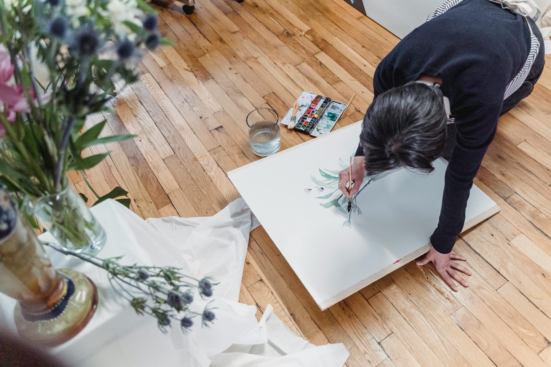 Blomster til din følger. Foto Greta Hoffman