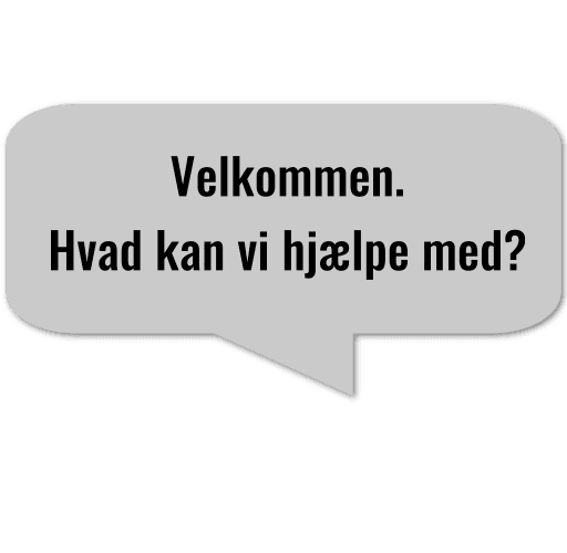 velkommen talebobbel