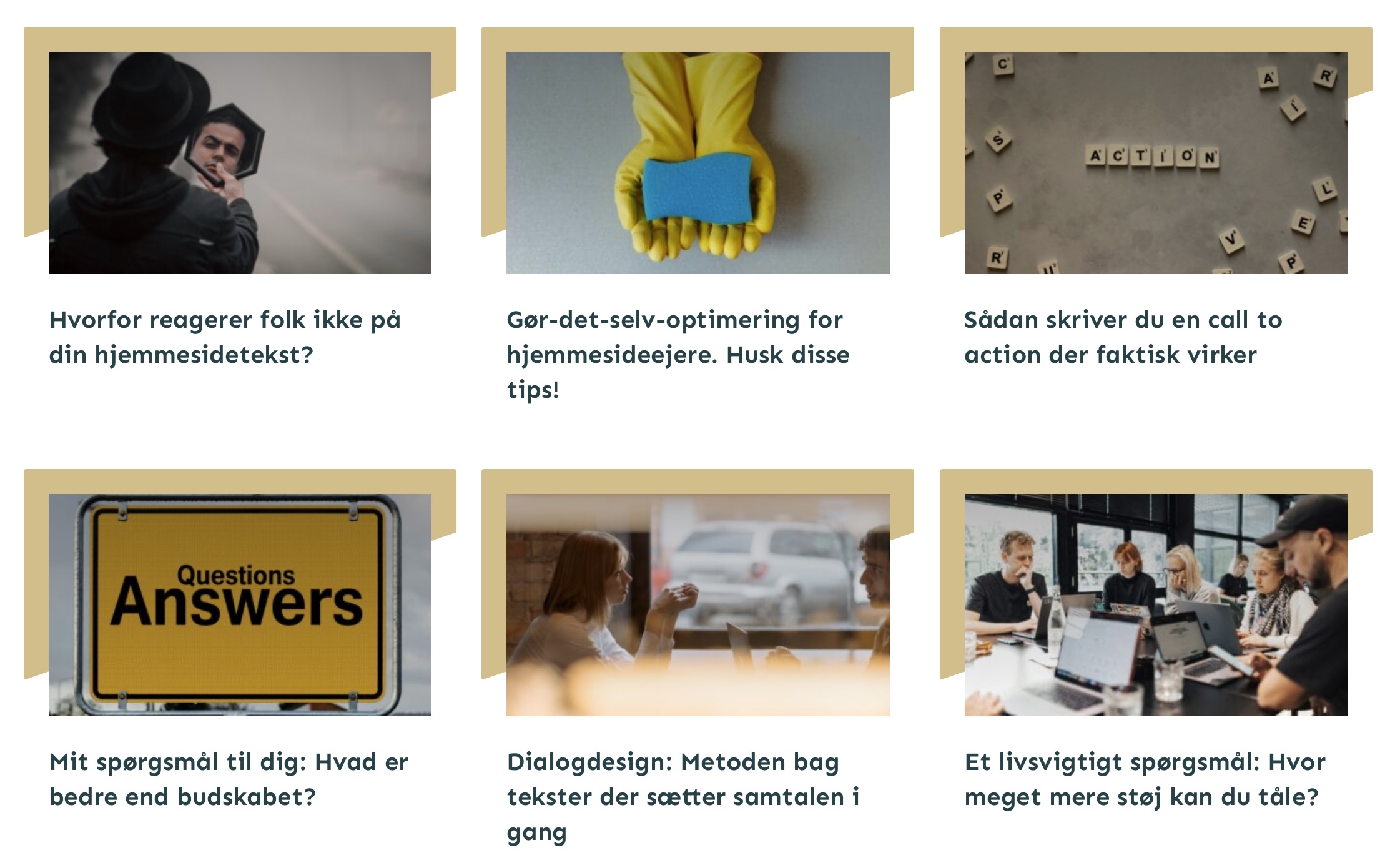 Hvad gør jeg når jeg ikke kan skrive?